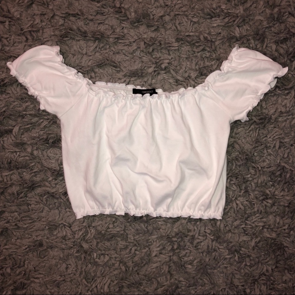 Off the Shoulder Crop Top